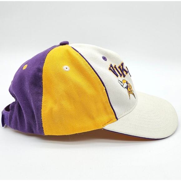 Minnesota Vikings Strapback Hat NFL Equipment Football Dad Cap Embroidered VTG - Picture 4 of 7